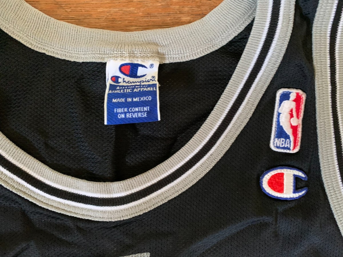 希少‼️USA製 90s NBA SPURS Champion 48 ブラック Champion Tim Duncan NBA Jerseys for sale | eBay