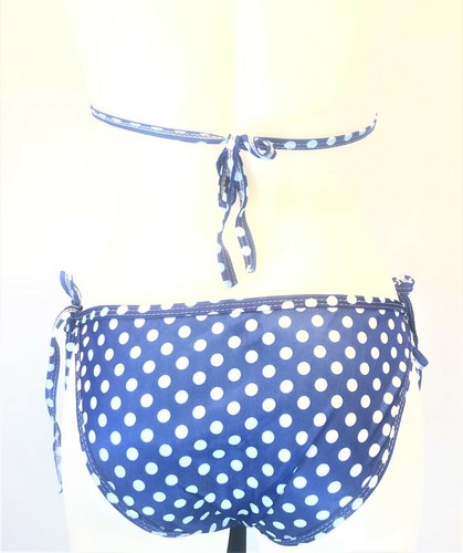 Costume da bagno bikini 2 pezzi regolabile a pois perizoma CHUNS taglia small LC5 - Foto 6 di 9