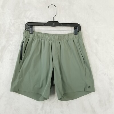Public Rec Flex Shorts Men 30 Green Performance Stretch Drawstring Athletic Gym