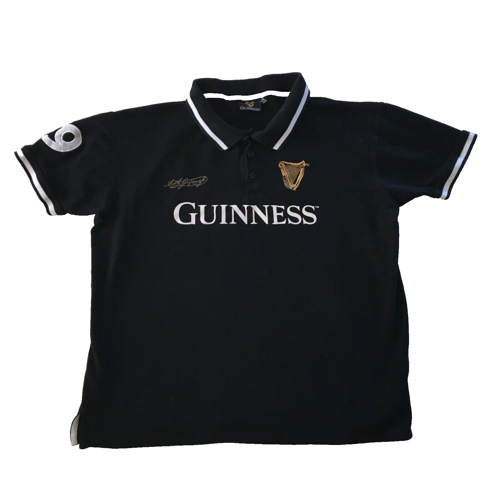 Черные мужские рубашки Guinness размер XL