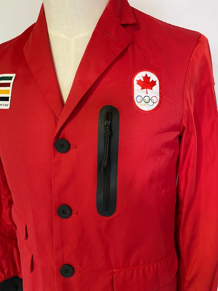 DSQUARED TEAM CANADA HudsonBay 2016 Rio Olympic Opening Ceremony Red Jacket Sz S - Image 3 of 4