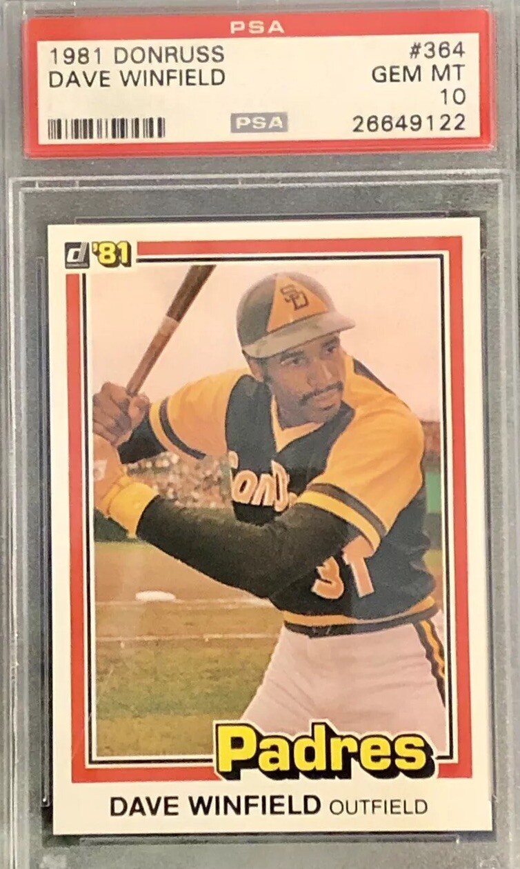1981 Donruss #364 Dave Winfield PSA 10 GEM MT HOF Padres