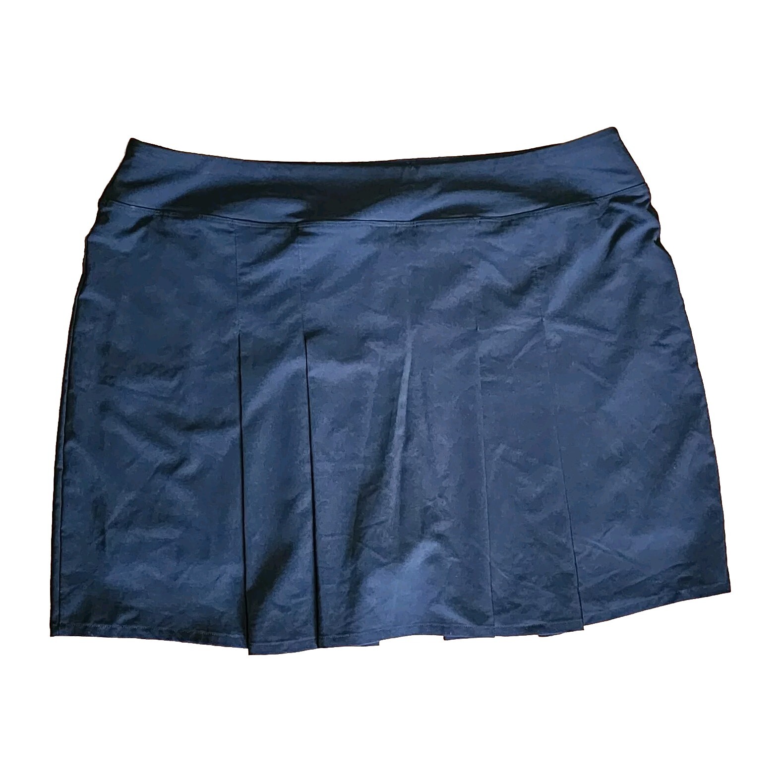 AMAZON ESSENTIALS Solid All Black Pull On Pleated… - image 5