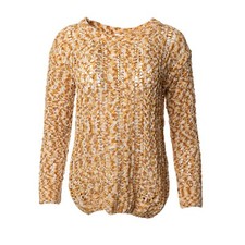 Lularoe MARIAH Golden Yellow Chenille Long Sleeve Sweater Top Sz Medium M NWT