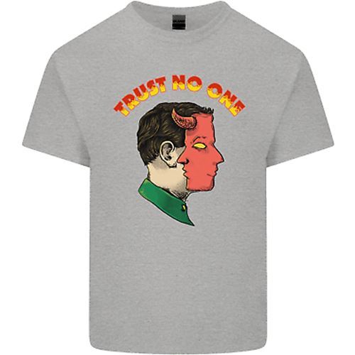 Trust No One Devil Demon 2 Faced Satan Kids T-Shirt Boys Girls - Picture 6 of 25