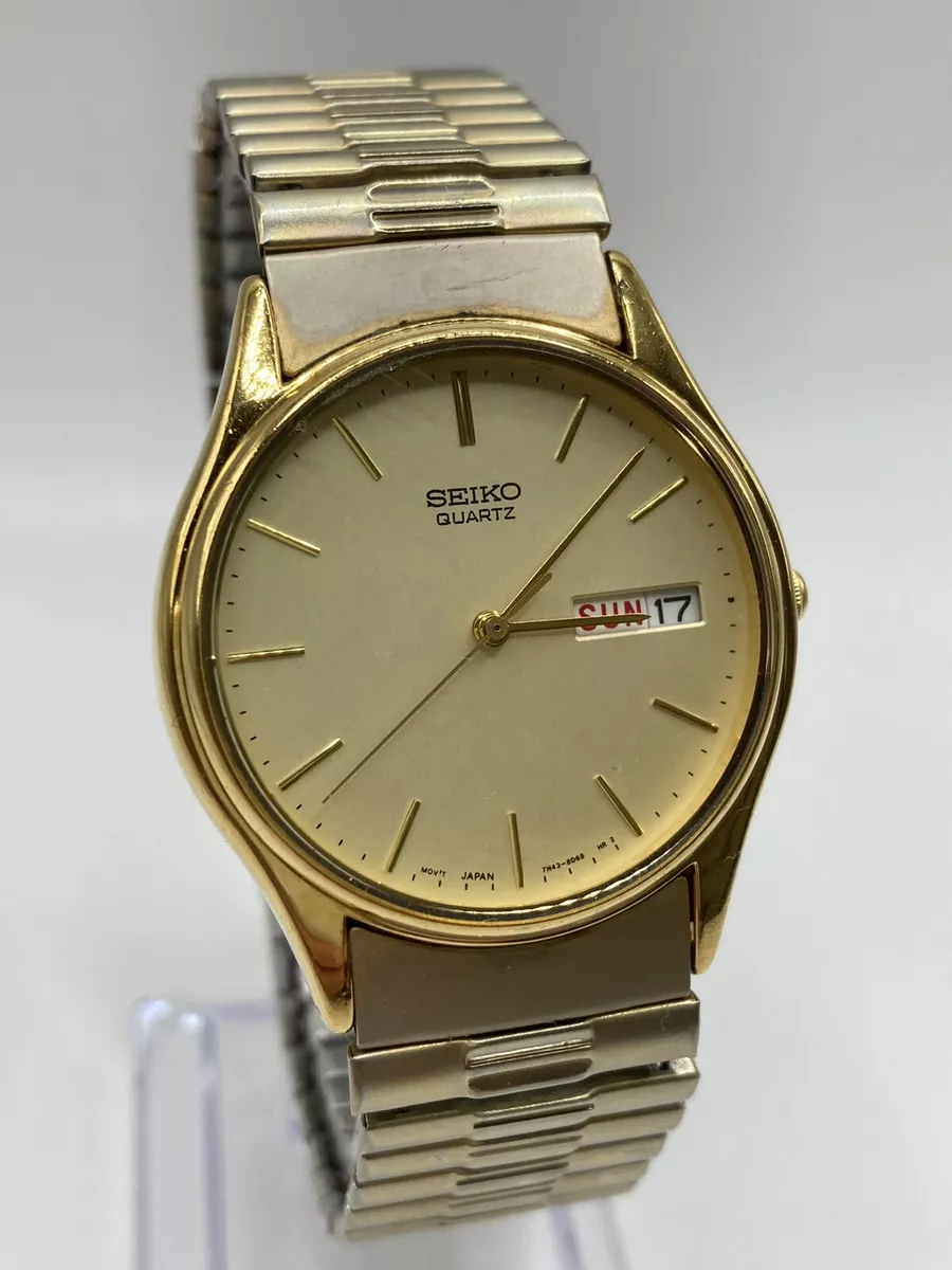 Quartz sale watch gold
