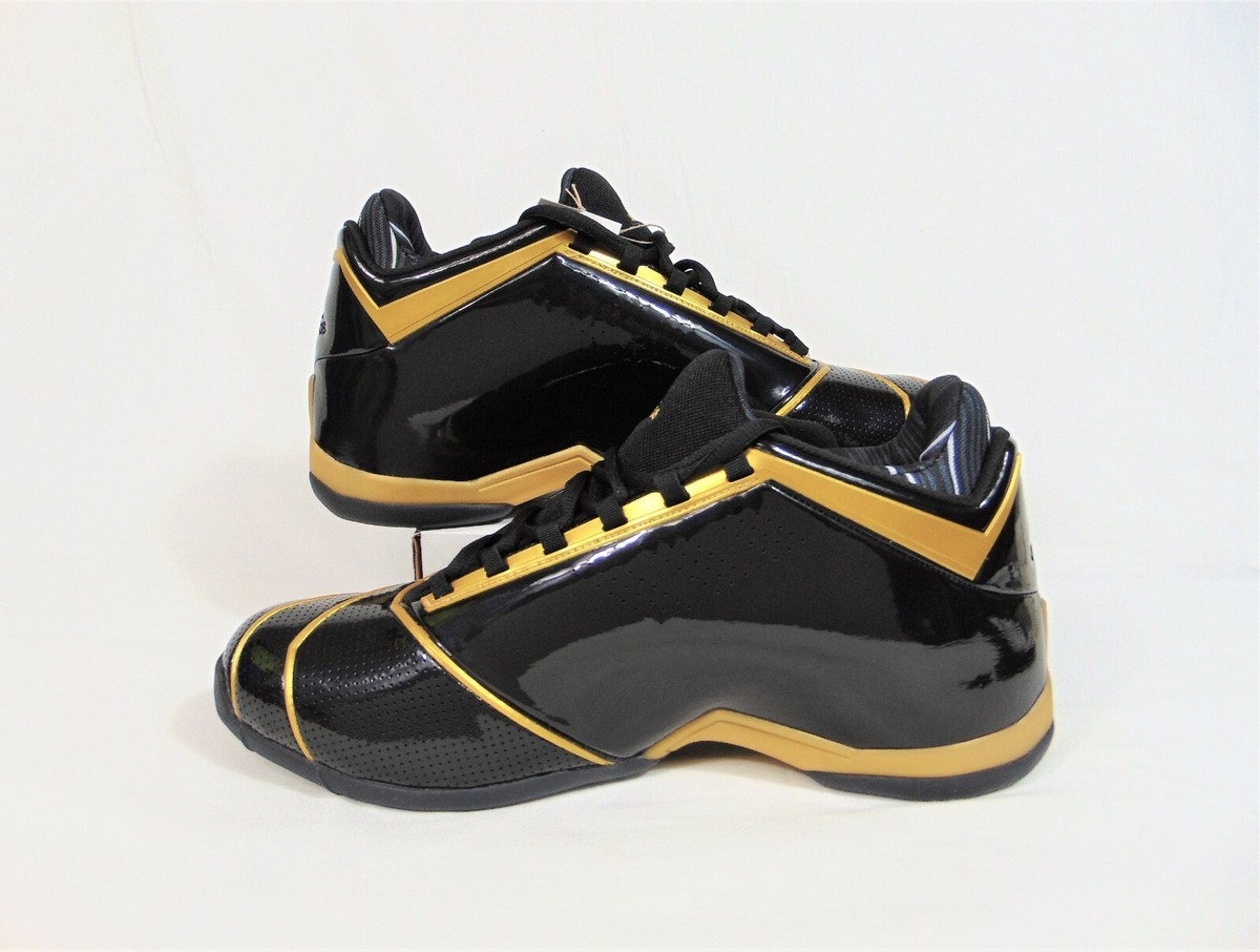 【adidas】セットアップ　レザー　BLACK✖️GOLD Adidas Bounce TMAC 2 Restomod Black Gold Basketball Shoes Sz