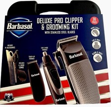 30 Piece Deluxe Pro Clipper  Grooming Kit with Stainless Steel Blades Warranty