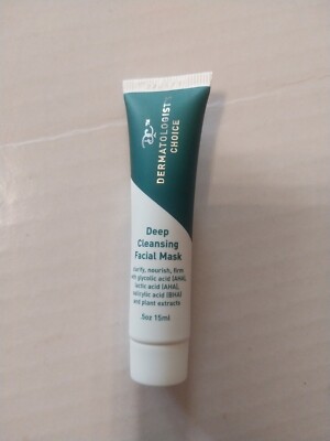 Dermatologist's Choice Deep Cleansing Facial Mask w/ AHA BHA .5oz/15ml Travel Sz