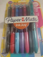 Gel Pens. Paper Mate InkJoy Pastel Assorted Colors - 0.7mm Med. Point - 8 Ct  B4