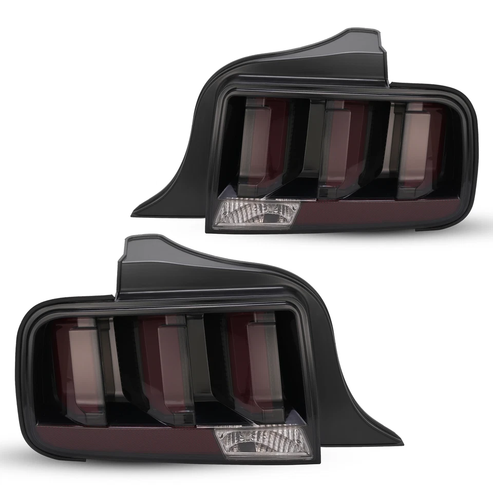 For Ford Mustang 2005-2009 LED Tube Turn Tail Lights Lamps Smoked #FO2800191 - Imagem 2 de 4