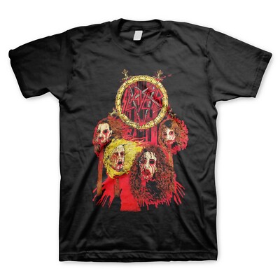 SLAYER cd lgo DECAPITATED HEADS Official SHIRT LRG New reign mercy heaven awaits