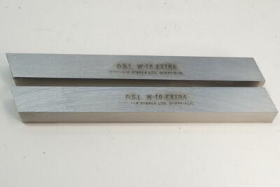 2 New DSL W18 Extra 18% Tungsten-Vanadium HSS Square Lathe Tool Bit 5/8'' x 6''.
