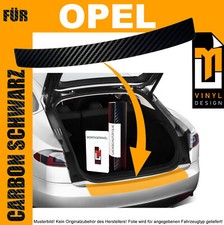 LACKSCHUTZFOLIE LADEKANTENSCHUTZ FÜR OPEL ASTRA CARAVAN 1998-2005 Carbon Schwarz