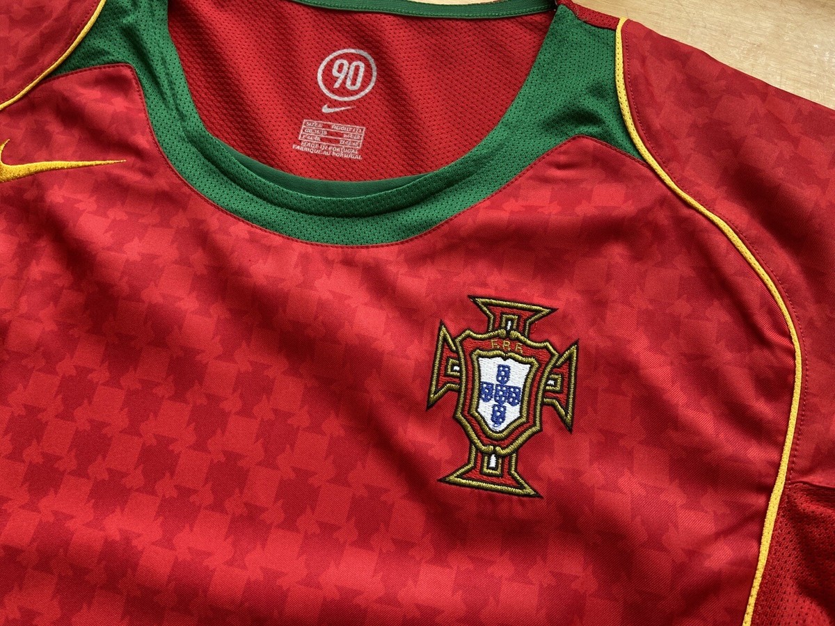 PORTUGAL 2004 2006 HOME FOOTBALL SHIRT SOCCER JERSEY NIKE sz