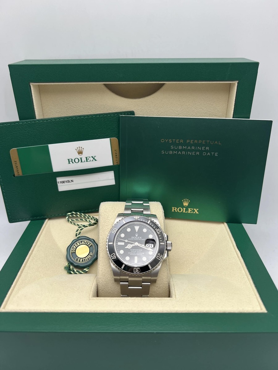 Rolex Submariner Date 40mm 116610LN Black Ceramic Bezel Dial B&P