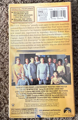 Star Trek: The Motion Picture (VHS, 2001, Widescreen Directors