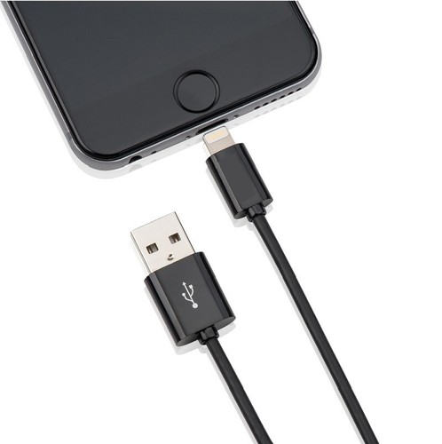 MFi Licensed Apple Lightning USB Cable - Black 1 metre - Picture 2 of 2