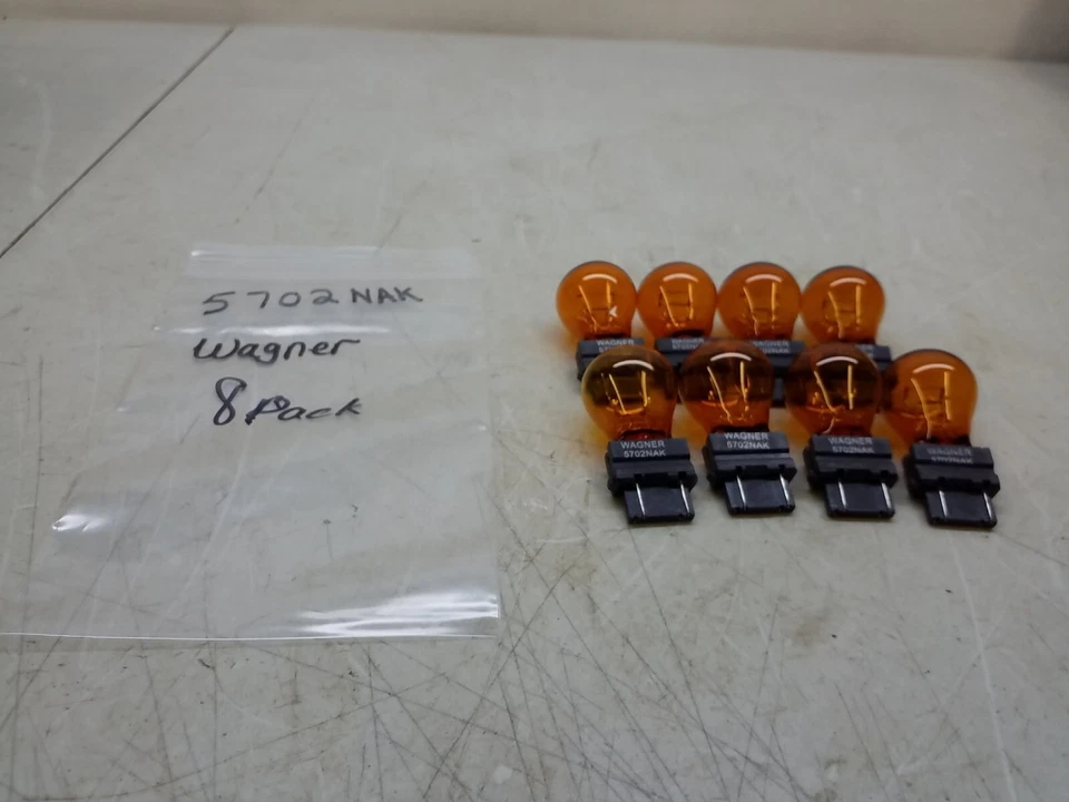 5702NAK Wagner Amber Turn Signal Light Bulb 5702NAK Wagner Bulbs Pack Of 8 - Image 2 of 3