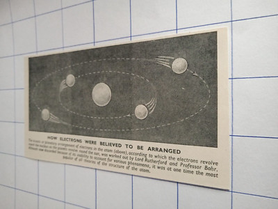 Die kinetische oder planetarische Anordnung von Elektronen im Atom angeordnet um 1938