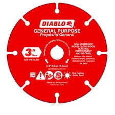 DIABLO 3" Carbide Grit Multi-Material Cut-Off Disc