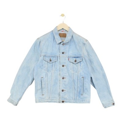 Vintage Levis Jeansjacke Herren Größe S/M Blau Made In Great Britain Slim