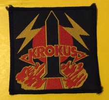 Krokus rocket vintage 1980s CONCERT SEW-ON PATCH