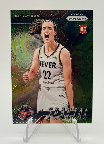 2024 Panini Prizm WNBA Fractal Caitlin Clark #1 RC SP Fever Rookie Clean!