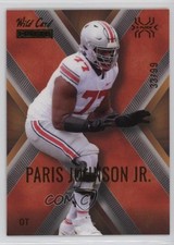 2023 Wild Card MATTE Orange X 33/99 Paris Johnson Jr #CBXP-34 Rookie RC 2b2. rookie card picture