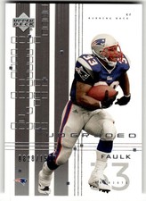 2000 UD Graded Kevin Faulk #/1500 #48