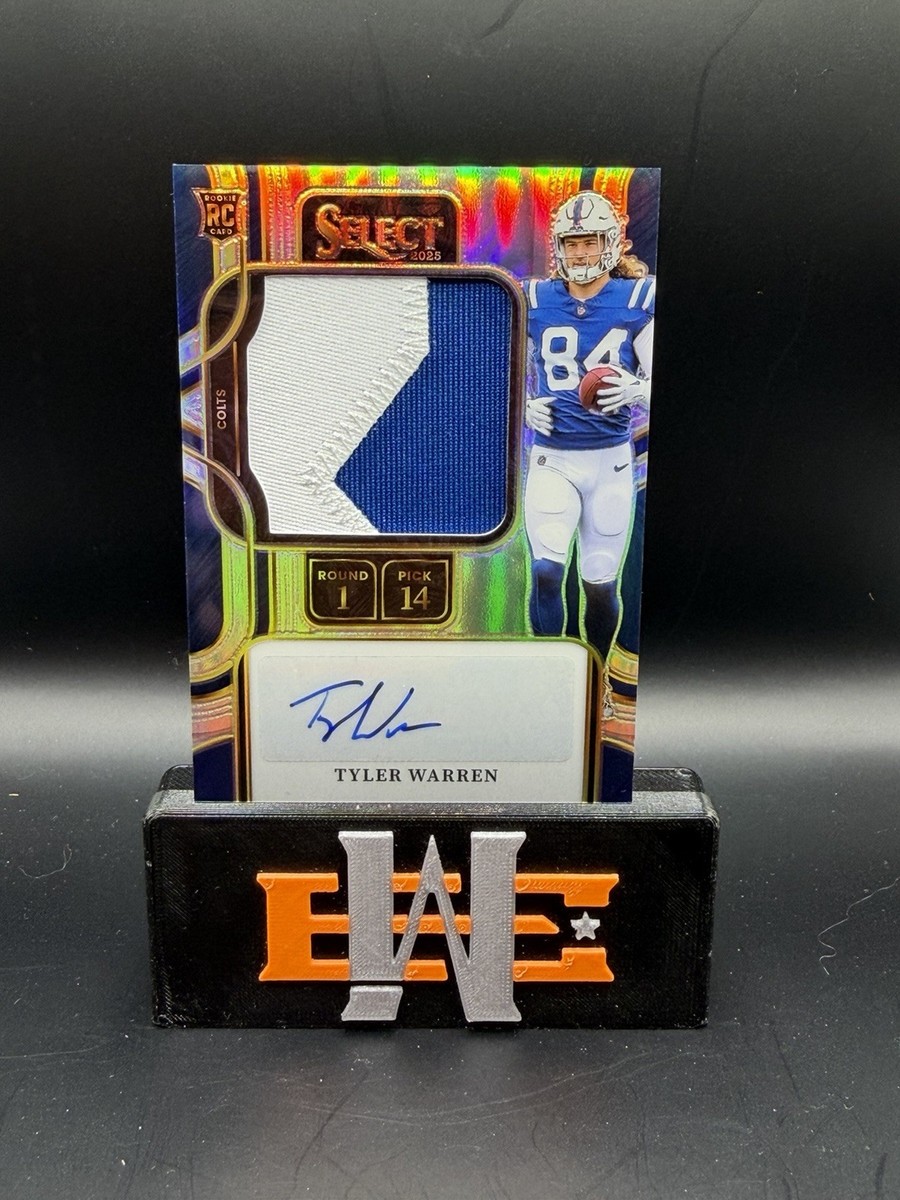 Tyler Warren HYDRODYNAMIC（サイン、シリアルNO入） TYLER WARREN 2025 PANINI SELECT RPA ROOKIE PATCH SILVER PRIZM RC