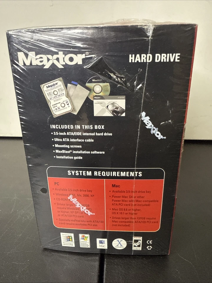 Maxtor Hard Drive Ultra Series 200GB 7200 RPM 8MB Cache ATA/133 NIB Sealed* - Image 4 of 4