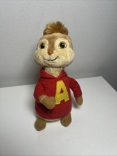 TY Beanie Babies Alvin and the Chipmunks Plush  2010 Red Shirt 6”