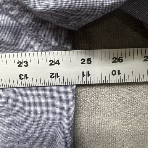 Viyella Shirt Mens XL Blue Polka Dot green Button Up Short sleeve - Picture 4 of 6