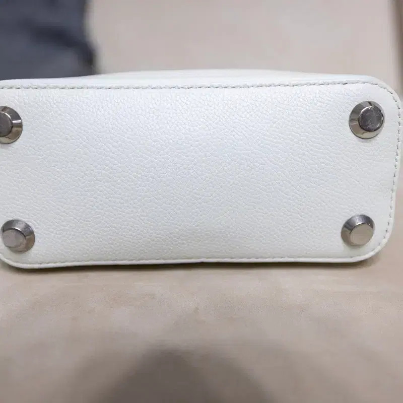 Balenciaga Top Handle Crossbody Bag, White, Authentic thumbnail 6