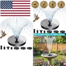 AMZtime Solar Fountain for Bird Bath, New Upgrade Mini Solar Fountain Pump, Free
