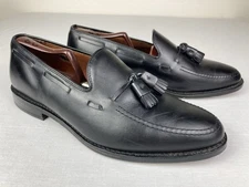 ALLEN EDMONDS GRAYSON LEATHER TASSEL LOAFERS DRESS SHOES BLACK MENS 9 EEE VGC!
