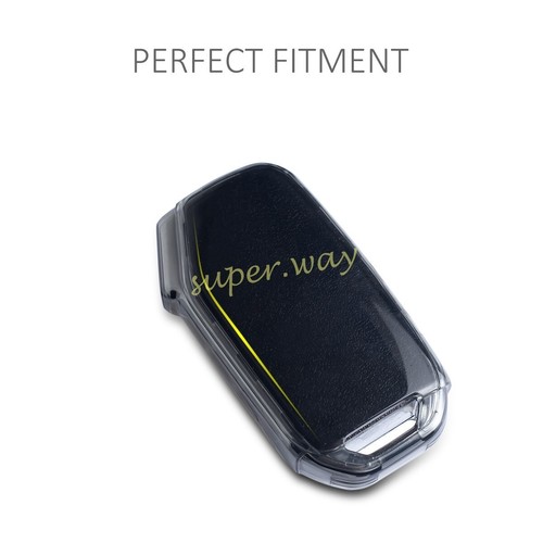 Transparent Black TPU Car Smart Key Cover Case For Kia Sorento Optima Soul Niro - Picture 6 of 9