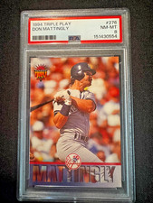 1994 Donruss Triple Play - Don Mattingly #276 - Graded PSA 8 Near Mint/Mint