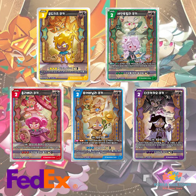 Cookie Run Kingdom TCG Ancient Cookie 5-Card Set Pure Vanilla Cookie