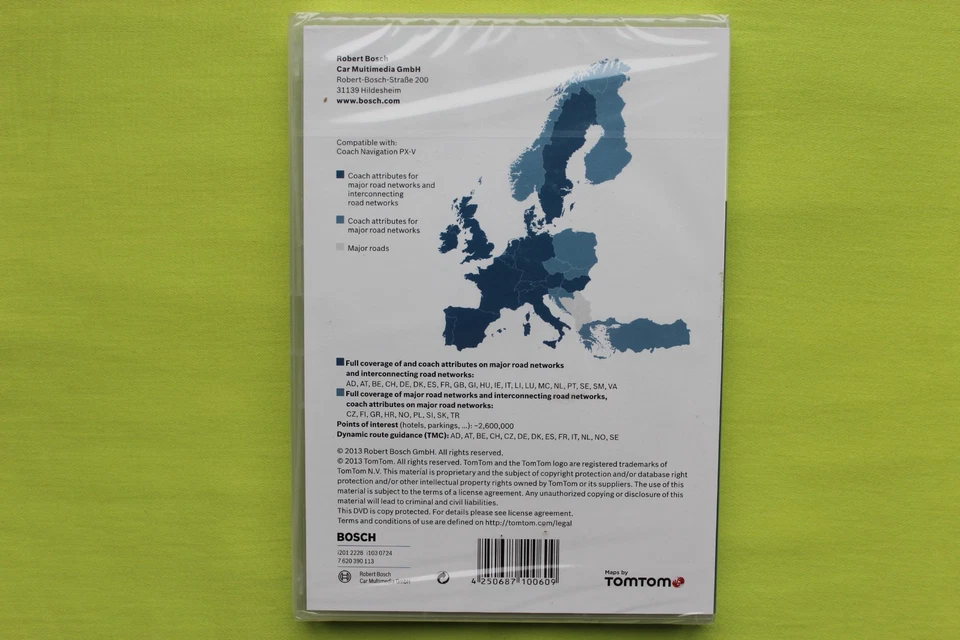 NEU DVD NAVIGATION SOFTWARE BOSCH COACH PX-V EUROPA EUROPE 2013 / 2014 BUS LKW - Bild 2 von 4