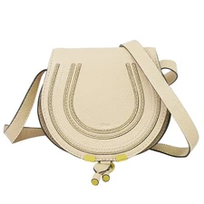 Chloe Mini Marcie Leather Shoulder Crossbody Bag Pink