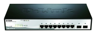 D-Link 10-Port Gigabit Switch Smart Managed 8x RJ45 2x SFP Schwarz