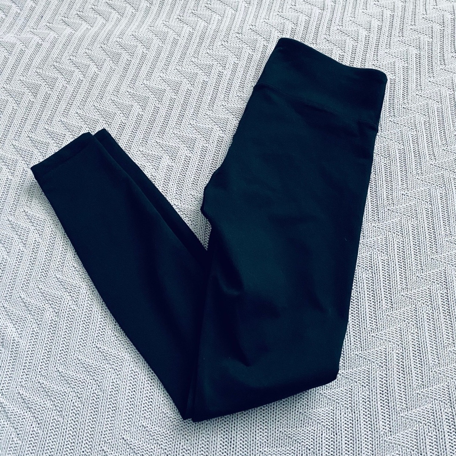 Fabletics solid black exercise leggings, size XS - image 1