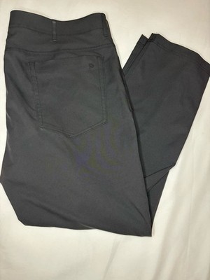 Public Rec Pants Men 40x30 Gamechanger 5 Pocket Elastic Waist Stretch Golf Black