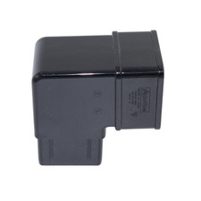 Aquaflow Square Guttering 92.5° Offset Bend Black