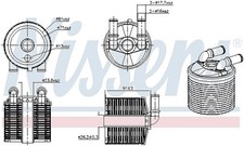 NISSENS Ölkühler, Automatikgetriebe  u.a. für CITROËN, DS, PEUGEOT