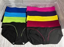 7 Pair Women  s High Waisted Underwear Briefs Multicolor XXL Stretch Bundle