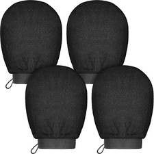 4 Pieces Korean Exfoliating Mitts Deep Exfoliating Gloves Body Scrubber for Bath