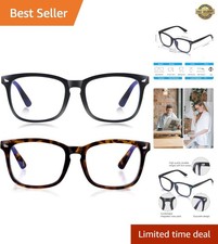Blue Light Blocking Glasses for Women/Men Clear Frame Square Eyeglasses Compu...